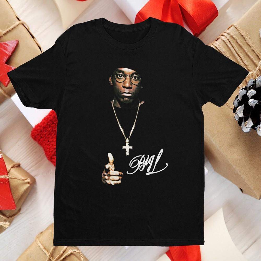 

Retro 90s Graphic Big L Black Short Sleeve Unisex T-shirt, Big L Rapper Shirt, M Unisex T-Shirt S