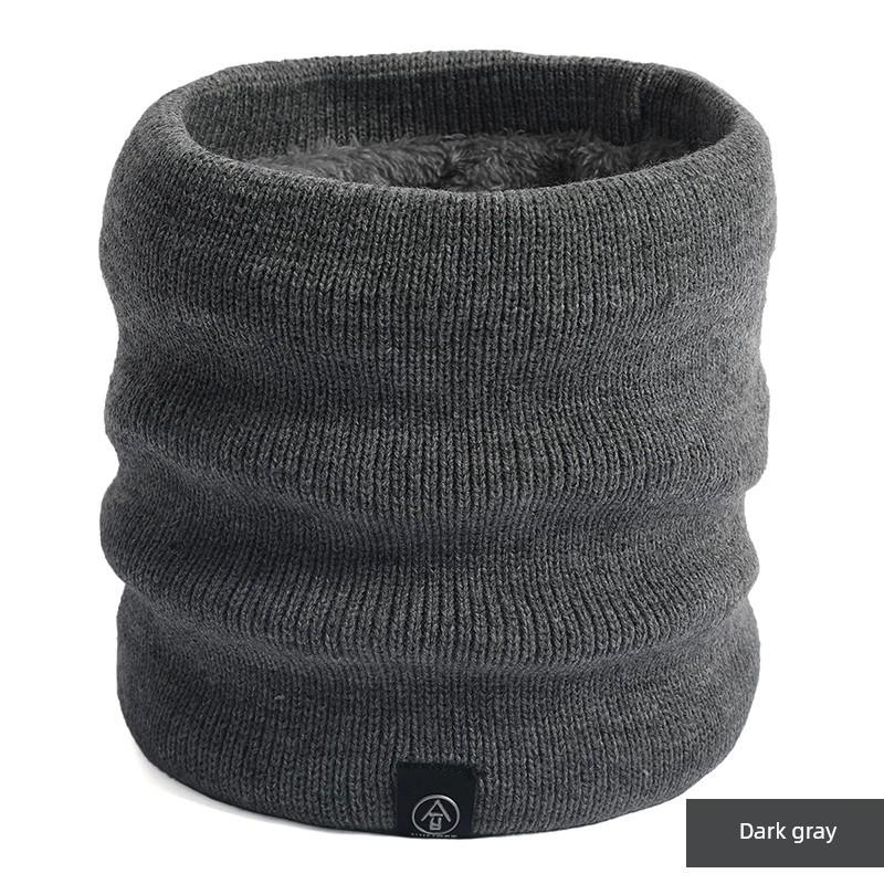 Scarf Men's Autumn and Winter Pullover Women's Heattech Windproof Fleece Thickened Cervical Neck Scarf Mask Scarf Bandana