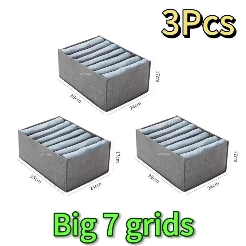 Organizer for Drawer Clothes Organizer Pants Jeans Storage Box Cabinet Drawer Organizer Underwear Socks T-Shirt Wardrobe Storage