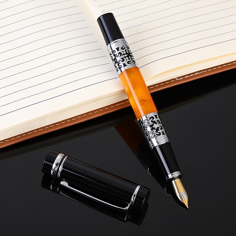 1 Pc Luxurious Metal and Acrylic Fountain Pen Business Office Ink Pen