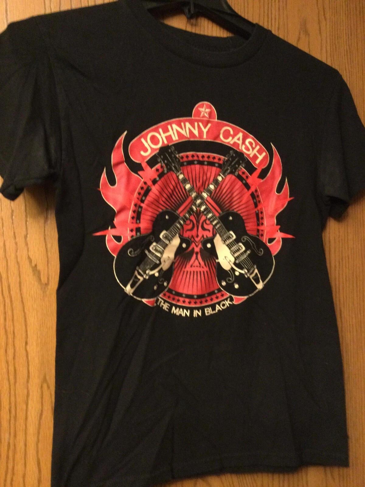

Johnny Cash - “The Man In Black” Black Shirt. S. XL