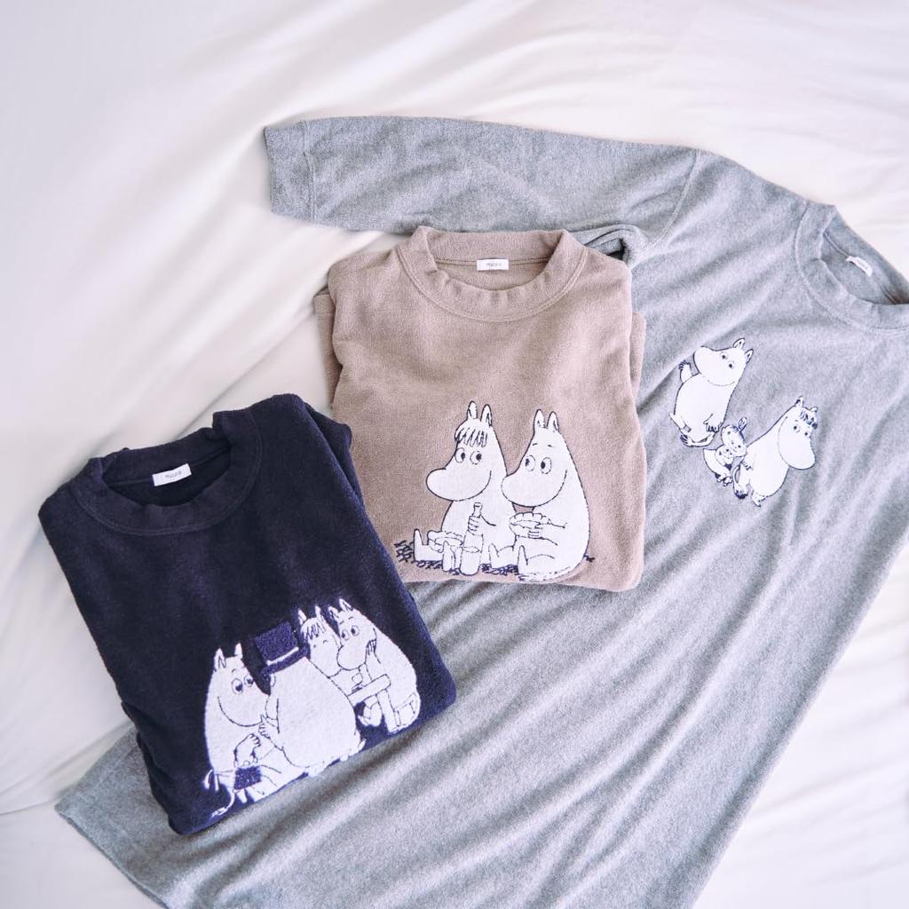 Relaxing Wear Tile Dress Summer Loungewear with a Feel Tile Jersey Processing [mucävä] [Moomin Collaboration] Wear/Recovery Double-Sided Towel-Like