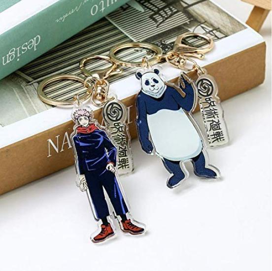 Jujutsu Kaisen Keychain Goods Kugisaki Nobara Cute Character Stylish Keychain for Mobile Ornament [LESUN] - Itadori, Yuji, Gojo, Satoru, - Design,