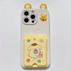 Applicable to Infinix mobile phone case Winnie the Pooh three-dimensional ears Hot 30i cute Japanese and Korean pudding dog card bag
