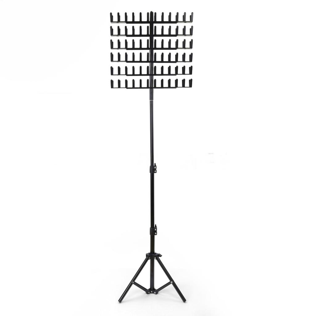 Braiding Hair Rack Height Adjustable Braid Hair Holder Standing 2 Sided Hair Weaving Bracket With 144 Braiding Racks for Salon