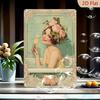 Vintage Metal Sign Funny Animal Bathroom Wall Decor Home Art Tin Plate
