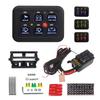 12V LED Switch Panel Circuit Control Relay System Box Slim Touch Control Panel Boat Jeep UTV Caravan Vehicle Switch Box 12V 6-Gang 600W-1200W In-Car