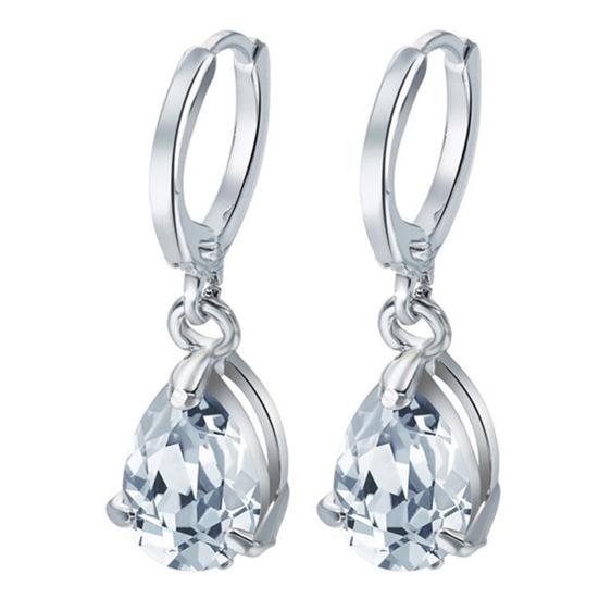 

Earrings Simple Skin-friendly Elegant Teardrop Earrings for Gift белый