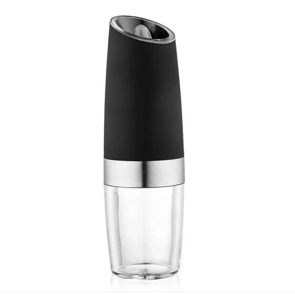 1PCS X  Black Electric Pepper Grinder or Salt Mill with Gravity Sensor Switch