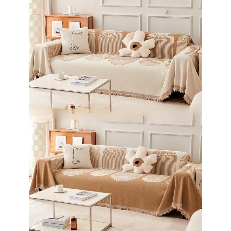 Sofa Cover Towel High Sense Sofa Cover Four Seasons Universal Sofa Towel Non-Slip Anti-Cat's Paw Pujiang Sofa Cover All Inclusive