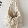Pleated, Cloud Bag Girl Puff Flower Bag Shoulder Women's New Simple Handbag