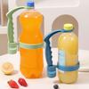 Beverage Handle with Bottle Opener Adjustable Bottled Drink Carrier Grip Pouring Handle Reusable Cola Soda Water Bottle Plastic Grab Handle