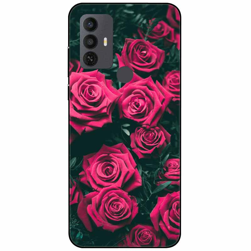 Für TCL 30 SE Hülle 305 6.52'' Silikon Weich Mode TPU Handyhülle für TCL 305 306 30SE Hülle 6165A Bumper Funda für TCL30SE 405