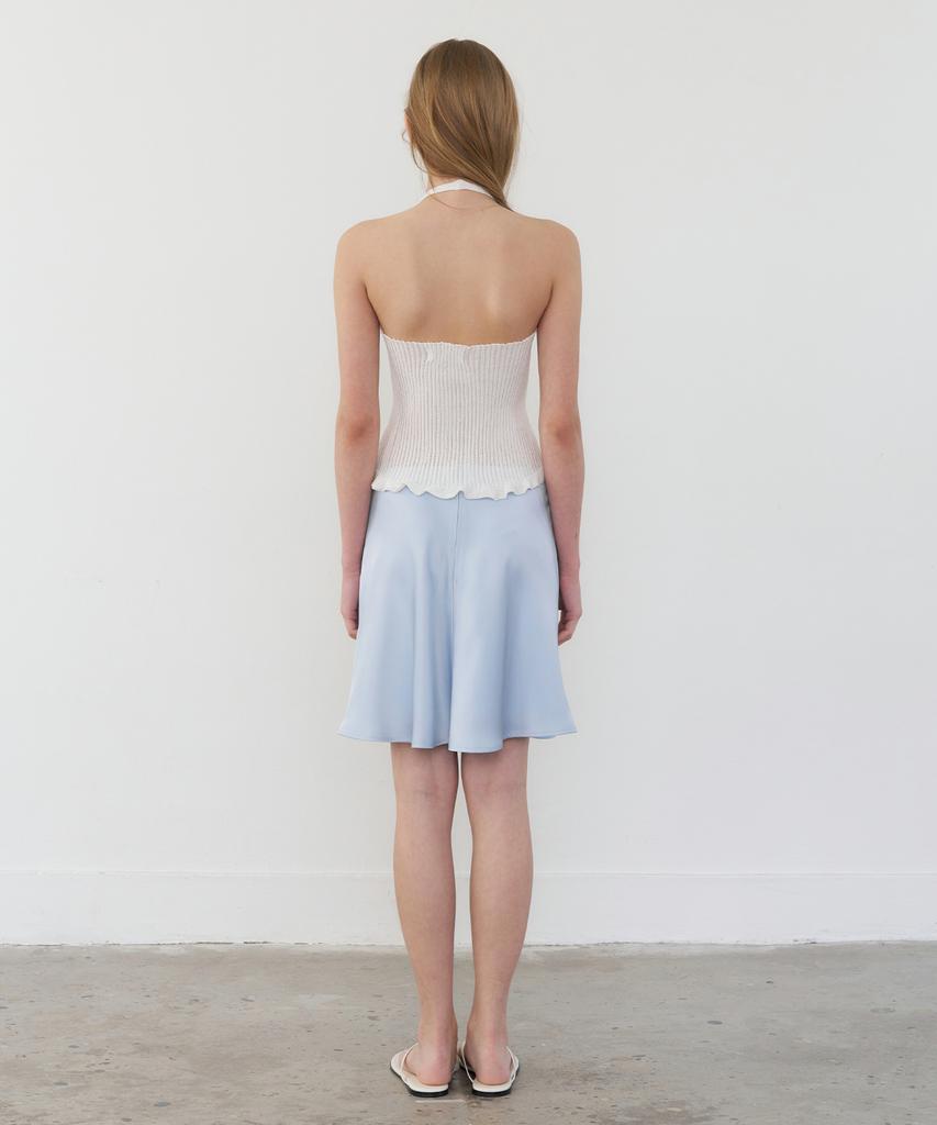 Retera Silky Flare Satin Skirt