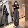 Retro Spicy Girl Hip Hop Wide-Leg Cargo Joggers