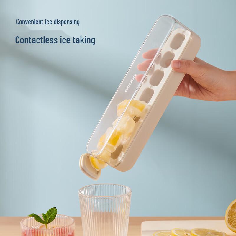 ecoco Press-Type 14-Grid Ice Cube Tray