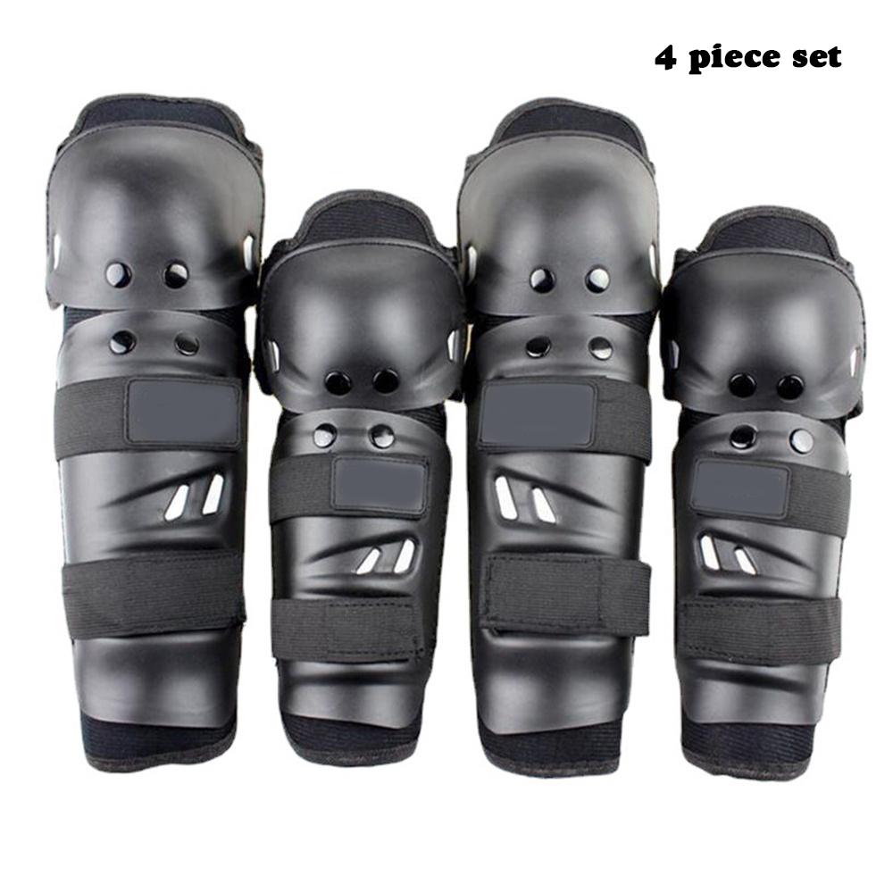 Motocross riding knee and elbow pads set adjustable PE EVA foam guards for motorcycle cycling adults