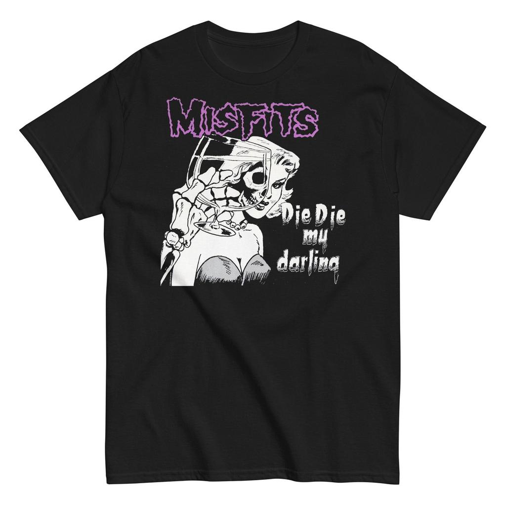 MerchMoment Misfits Looking Glass T-Shirt T-Shirt Black New