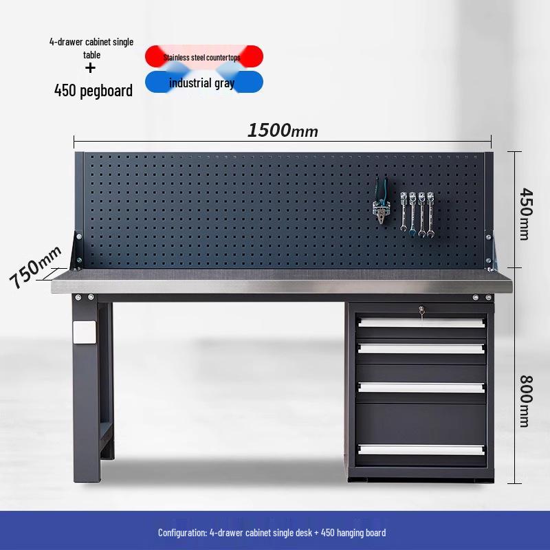 Stainless Steel Heavy Duty Anti-static Workbench for Workshop and Maintenance