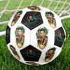Ronaldo's Dynamic Leap Size 5 Soccer Ball Machine-Stitched Indoor/Outdoor Universal Football Soccer Accessory