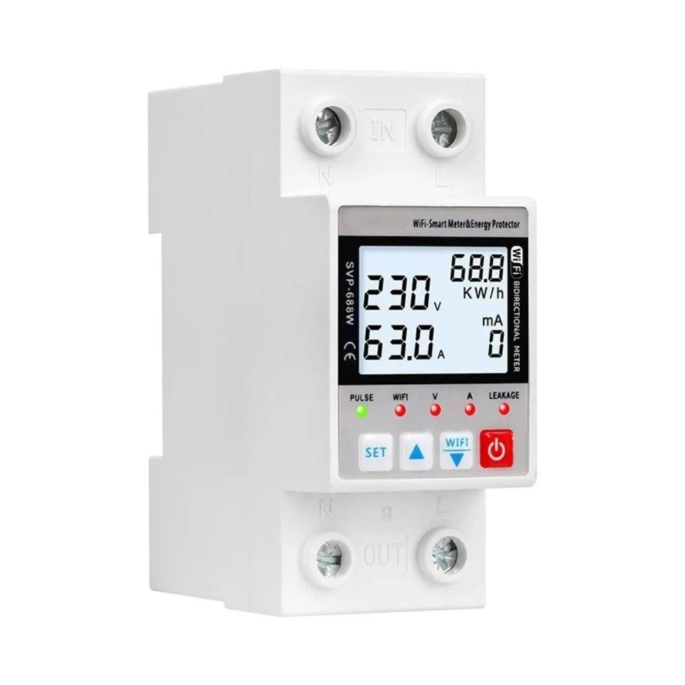Real Time Monitoring WiFi Smart Circuit Breaker Overvoltage Protection  Commercial Use