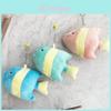 Cute Tropical Fish Plush Toy With Pp Cotton Filling For Bag Accessories And Collectors