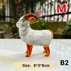 Crystal Sheep Figurine 2027 Zodiac Sheep Statue Home Desktop Bookshelf Office Ornament Sheep Decor Feng Shui Bring Fortune
