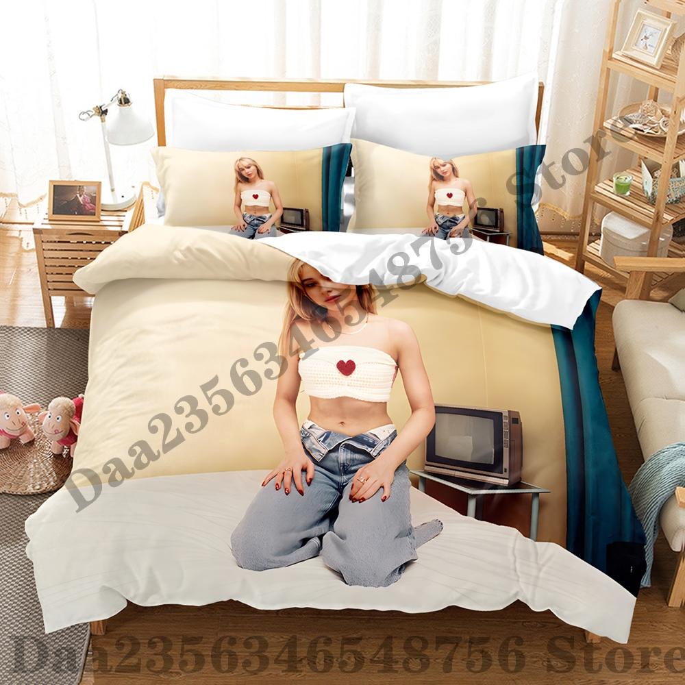 Sabrina Carpenter Bedding Set Single Twin Full Queen King Size Bed Set Adult Kid Bedroom Duvetcover Sets 3D Bed Sheet Set