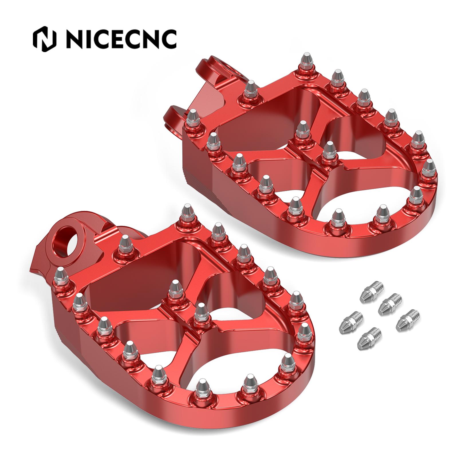 

NICECNC Для Husqvarna 701 Enduro 701 Supermoto 2016-2024 TE 300 FE350 FE450 FE501 TE250 2014-2016 Підніжки Підставки для ніг Педалі червоний