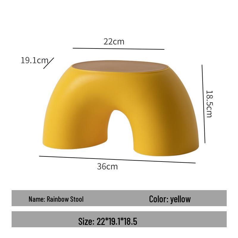 Plastic Stool for Kitchen, Living Room, Bathroom, or Kids' Room - Versatile and Sturdy for Household Use