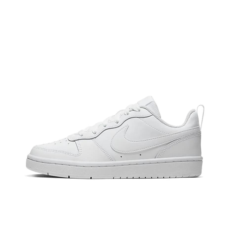 Nike Court Borough Low 2 Abrasion Resistant Low Top Casual Skate Shoes Women's Blue White BQ5448-100(Team1423-)