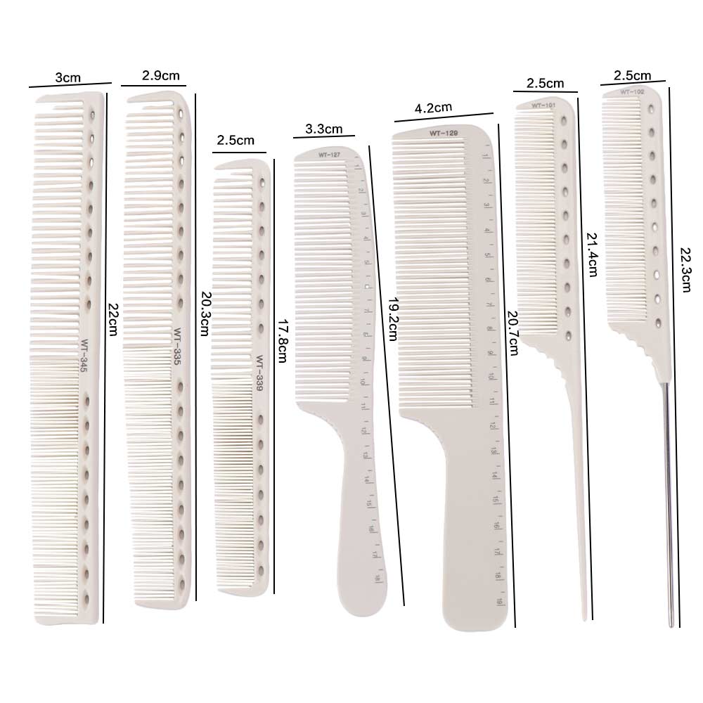 Double-sided Hair Cutting Comb Non-slip Handle Professional Hairdressing Comb