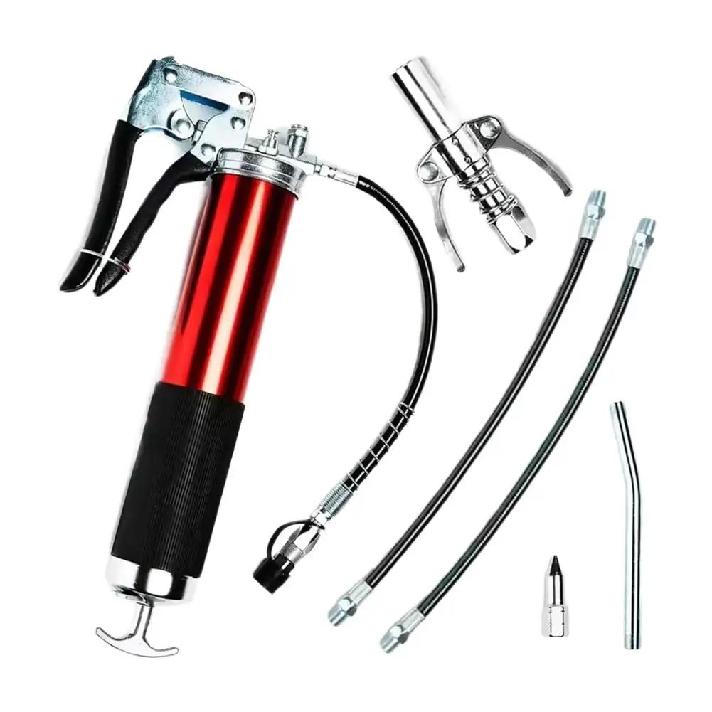 

7000PSI Oil Grease Gun Kit Manual Pistol Grip High-pressure Pumping Coupler Tool Heavy Greasing Duty 400CC Maintenance Inje H8C6
