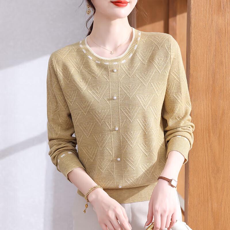 XUEXI Women's Autumn/Spring Knit Long Sleeve Top
