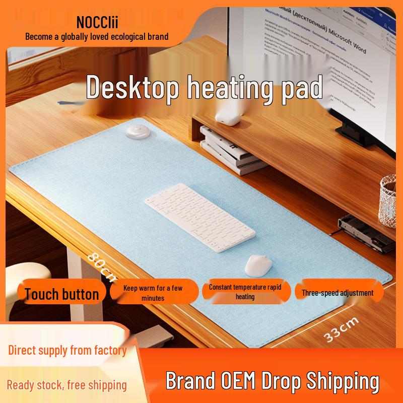 

Adjustable Temperature Heated Mouse & Desk Pad for Office or Homework 80*33 cm Light Pink with Left Switch