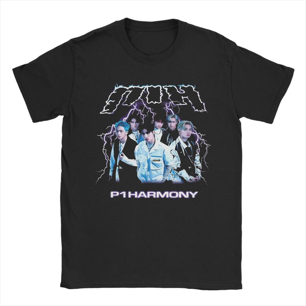 Herren Damen THEO P1harmony T-Shirts 100% Baumwolle Oberteile Lustiges Kurzarm Rundhals T-Shirt Geschenkidee T-Shirt