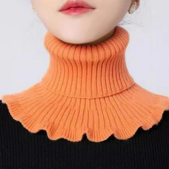Women's Cozy Cervical Neck Warmer Snood – Soft Core-Spun Yarn Pullover for Fall & Winter