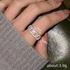 Ring Female Internet Celebrity Han Fan Geometric Buckle Jewelry Light Luxury Ring