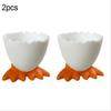 1/2/4PCS Chicken high footed egg tray cup Plastic egg tray Cute and creative breakfast egg cup holder Kitchen supplies