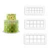 3PCS/Set Square Geometric Cutters Fondant Cookie Cake Mold Cutters Chocolate Molds Cake Decorating Cake Baking Tools Bakeware