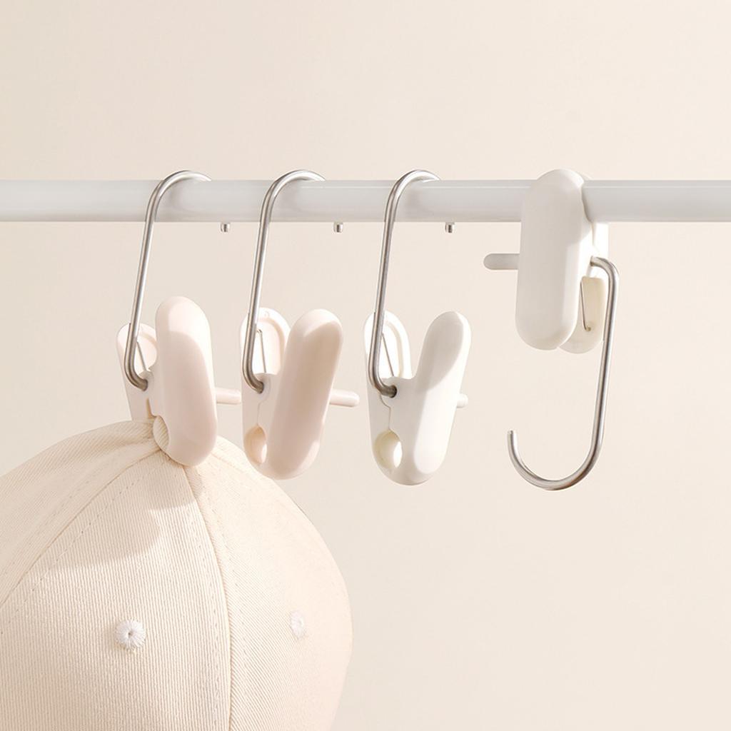 Multi Purpose Plastic Clip Hanger Hooks for Closet Organization Hat Storage Clips Household Hanging Clips for Clothes and Accessories