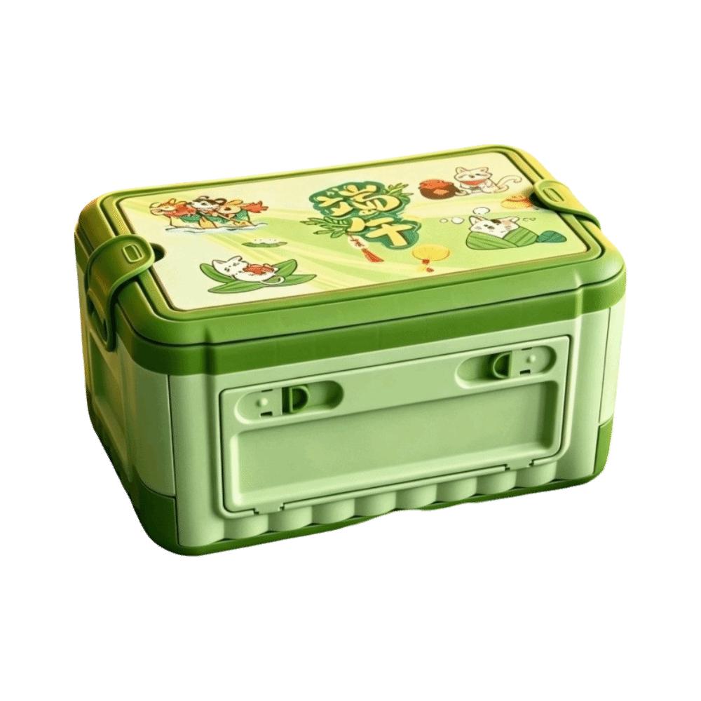 

Large Capacity Collapsible Storage Container Business Handle Portable Storage Bin Home Arrangement