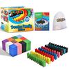 Calmado 360pcs Pierres Domino Dominos En Bois Domino Family Edition Ensemble Sac Livret - / + +