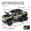 Toy Car 1/24 Land Rover Defender Six Wheels Off Road Pickup Car Model,Pull Back Diecast Truck Collectible Truck with Sounds  Lights for Kids Adults