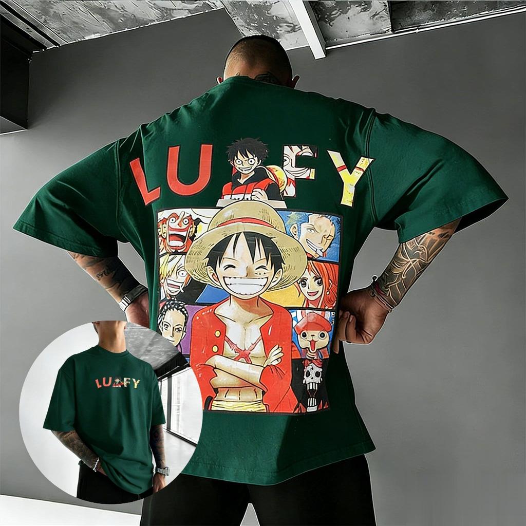 Oversized One Piece Luffy Anime Graphic T Shirt Men Women 2026 Summer Streetwear Tee Casual Short Sleeve Tops Cartoon Print Y2k