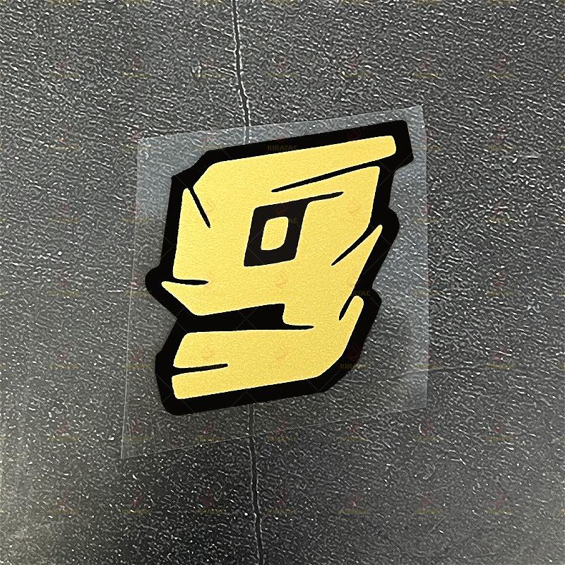 

1 шт. Золотые наклейки с номерами для мотоцикла, водонепроницаемые, для мотоциклетных шлемов, обтекателей, кузова автомобиля, крышек бензобака, скутеров, универсальная виниловая наклейка S-High 5cm