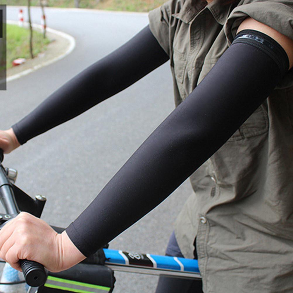 Sunscreen Sleeves Uv Protection Ice Cooling Anti-Slip Breathable Arm Covers For Outdoor Sports Golf Cycling Fishing Tennis