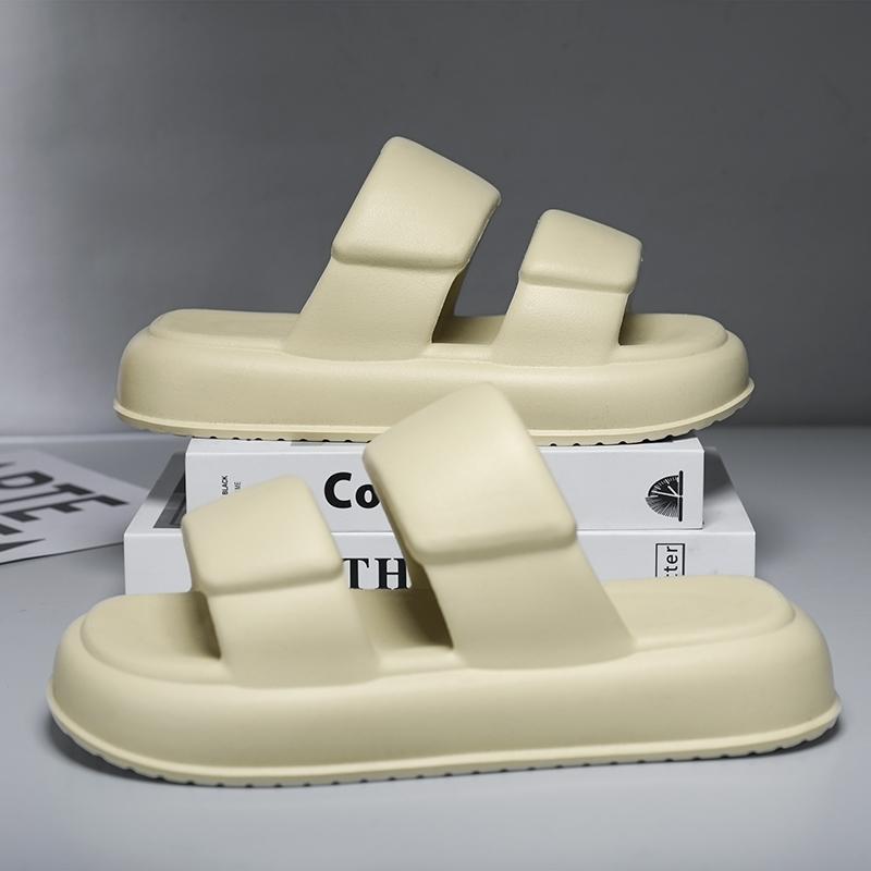 Big Size 40-45 Summer Platform Luxus Boy Couple's One Word Outdoor Sand Beach Sandals House Slippers Men's Shoes Free Shipping