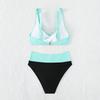 2026 Korean Swimsuits High Waisted Two Pieces Set Swimsuit Elegant Women'S Bathing Suit Two-Piece Beach Club Party Ropa De Mujer