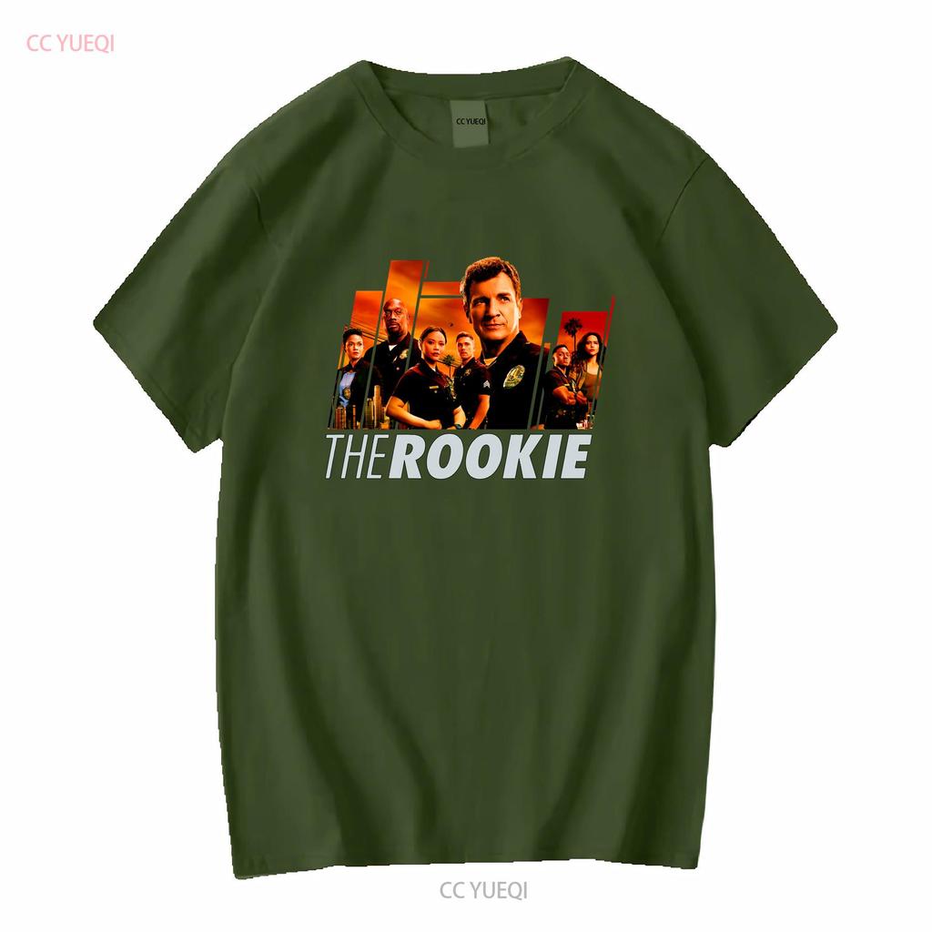The Rookie Fanart Poster Klassisches T-Shirt lang- oder kurzärmlig Vintage Gewaschen Weich Mode Lässig Unisex Oberteil für den Alltag